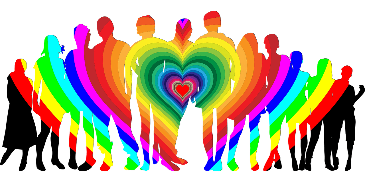 graphic symbolizing diversity and love in family